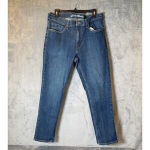 Eddie Bauer Mens Jeans 36x29 Blue Denim Straight Fit Casual Pants Classic Wash
